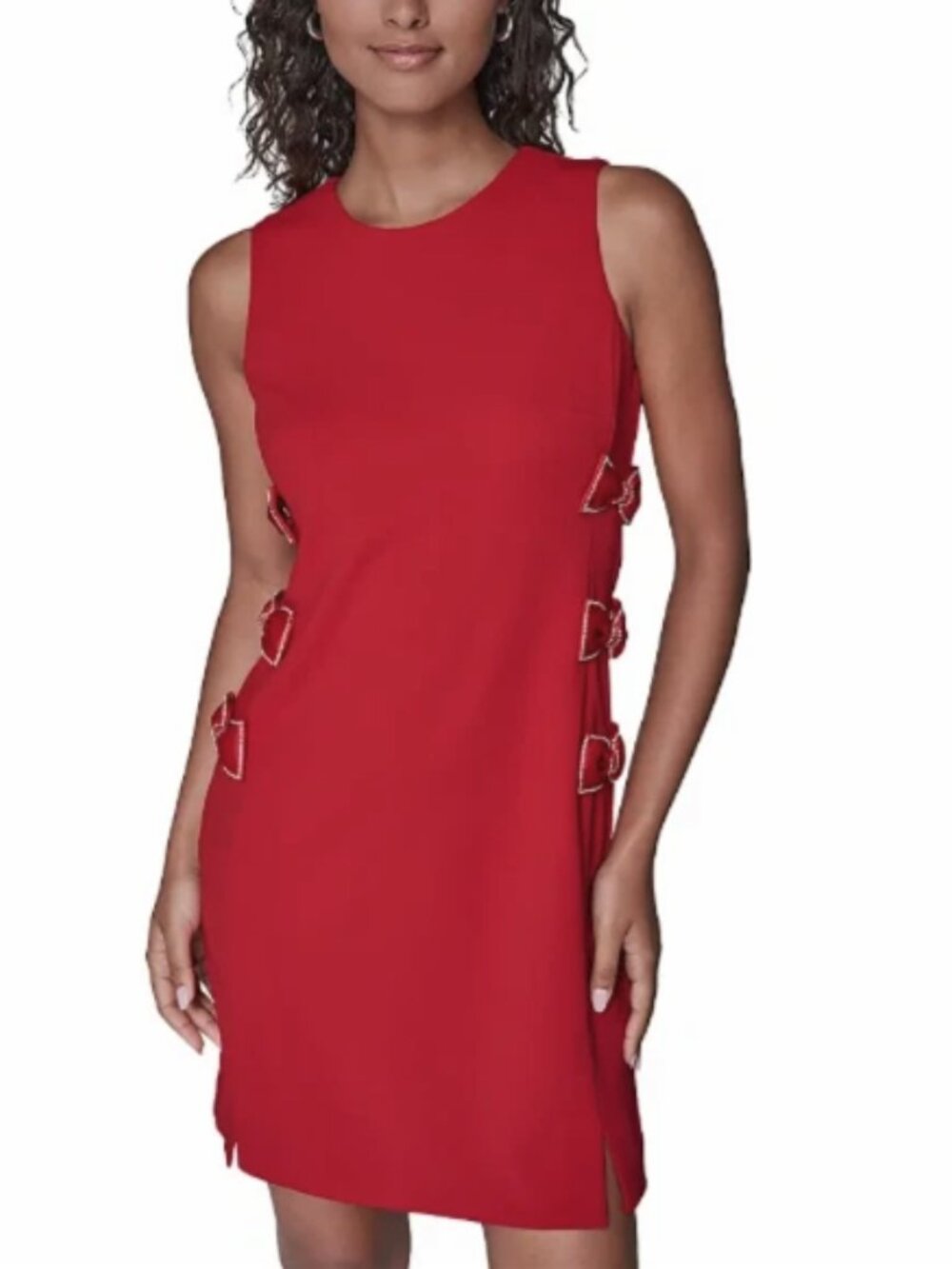 Karl Lagerfeld Paris Contrast Bows Sheath Dress Size 8-MSRP$158